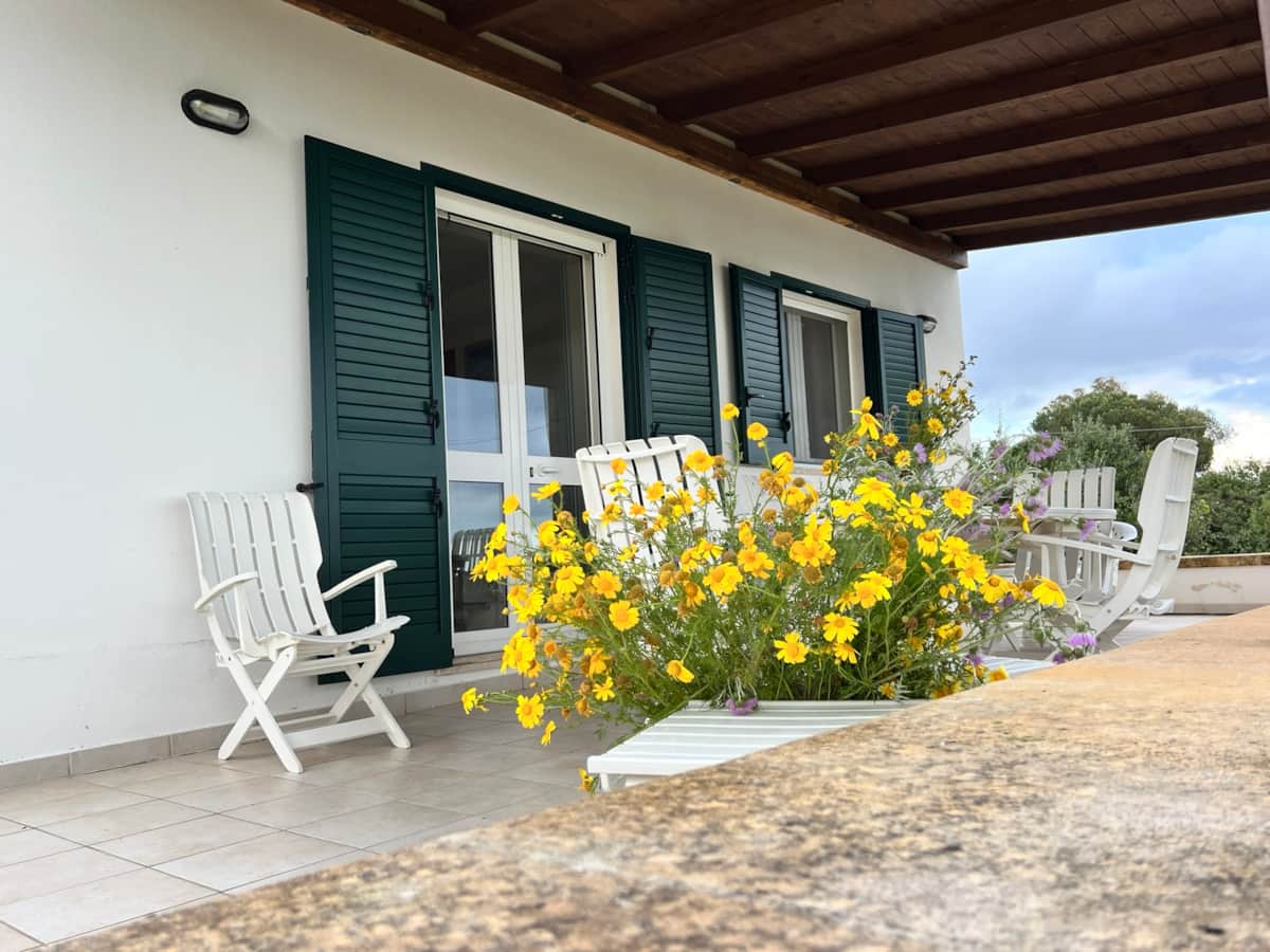 Patio esterno coperto